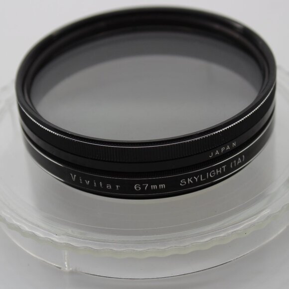Vivitar Lot 55mm Skylight (1A) & 67mm, 55mm Polarizing, 2- 49mm Rubber Lens Hood - Picture 5 of 16